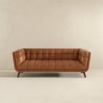 Addison Leather Sofa (84" Cognac) - Image 3