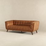 Addison Leather Sofa (84" Cognac) - Image 4