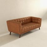 Addison Leather Sofa (84" Cognac) - Image 5