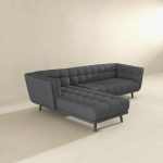 Addison Left Sectional Ash Grey Fabric Sofa - Image 3