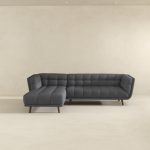 Addison Left Sectional Ash Grey Fabric Sofa - Image 5