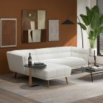 Addison Left Sectional Cream Boucle Sofa - Image 2