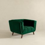Addison Lounge Chair (Dark Green Velvet) - Image 3