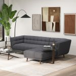 Addison Right Sectional Ash Grey Fabric Sofa - Image 2