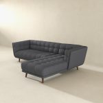 Addison Right Sectional Ash Grey Fabric Sofa - Image 3