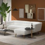 Addison Right Sectional Cream Boucle Sofa - Image 2