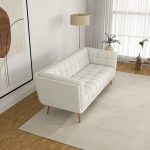 Addison Sofa (Large - Beige Boucle with Metal Feet) - Image 2