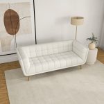 Addison Sofa (Large - Beige Boucle with Metal Feet) - Image 5