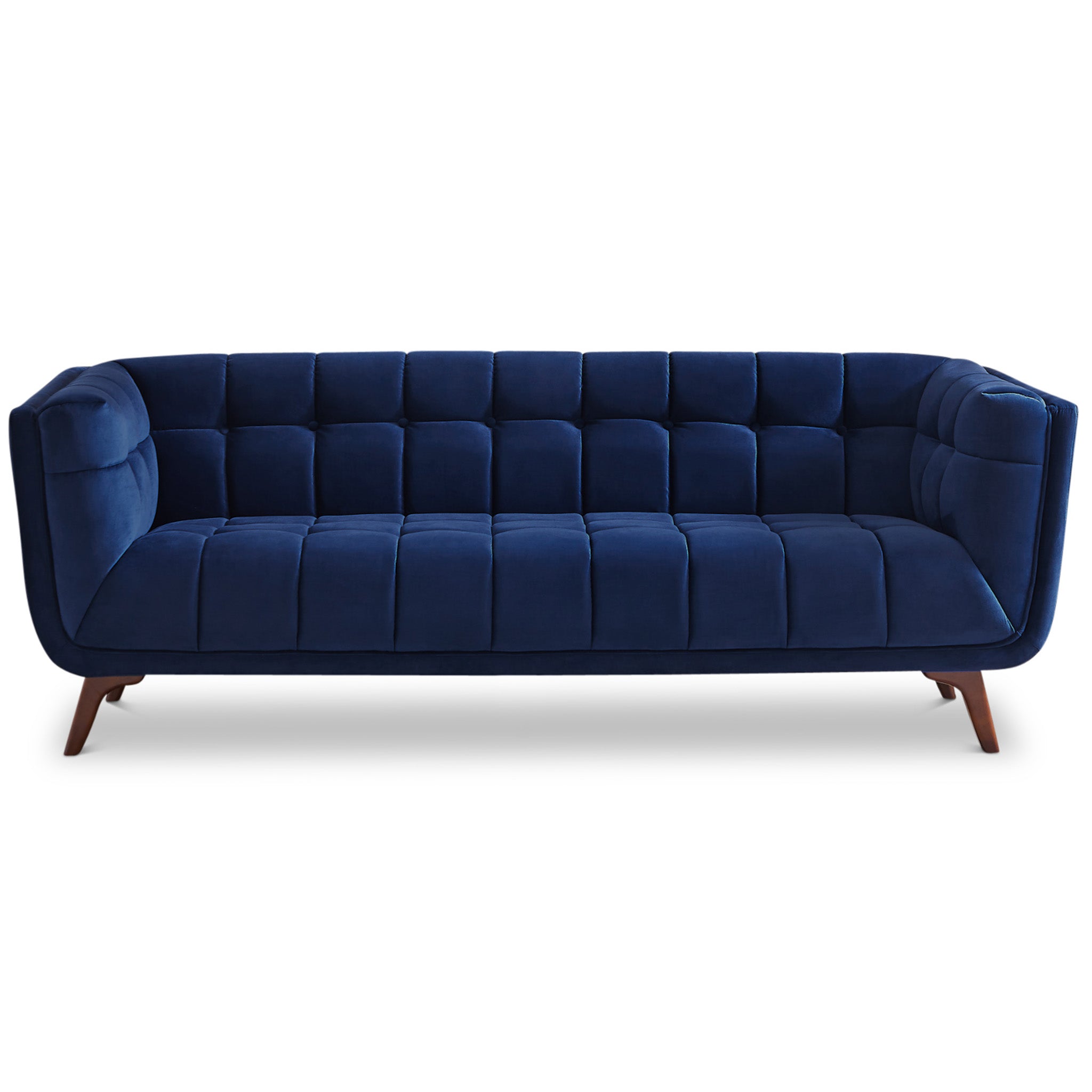 Addison Sofa (Large - Dark Blue Boucle with Metal Feet) Addison Sofa (Large - Dark Blue Boucle with Metal Feet)