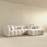 Alana Tufted Ivory Boucle Right Sectional Sofa - Image 3