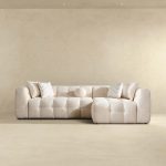 Alana Tufted Ivory Boucle Right Sectional Sofa - Image 4