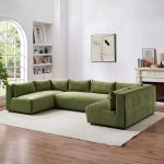 Aleny Green Velvet Modular Corner Sofa - Image 3