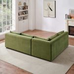 Aleny Green Velvet Modular Corner Sofa - Image 4