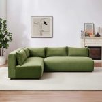 Aleny Green Velvet Modular Corner Sofa - Image 5