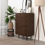 Alexa Mid Century Modern Dresser 5 Drawer - Image 2