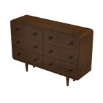 Alexa Mid Century Modern Dresser 6 Drawer - Image 2