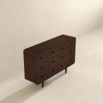Alexa Mid Century Modern Dresser 6 Drawer - Image 3