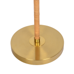 Allure 2-Light Floor Lamp, Gold Brass, Natural Rattan Tube , Double On/Off Pull Chain - Image 5