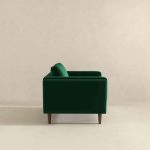 Amber Dark Green Velvet Lounge Chair - Image 5