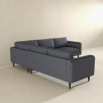 Amber Grey Fabric Sectional Corner Sofa - Image 3