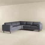 Amber Grey Fabric Sectional Corner Sofa - Image 4