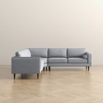Amber Light Grey Corner Sectional Sofa - Image 4