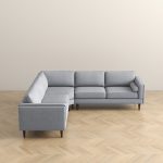 Amber Light Grey Corner Sectional Sofa - Image 5