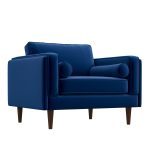 Amber Lounge Chair (Navy Blue Velvet) - Image 2
