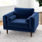 Amber Lounge Chair (Navy Blue Velvet) - Image 5