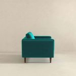 Amber Teal Velvet Lounge Chair - Image 4