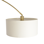 Ambient Arch Gold Brass Floor Lamp with Large Linen Shade - Image 4