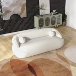 Andrew Beige Boucle Sofa - Image 2