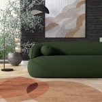 Andrew Dark Green Boucle Sofa - Image 5