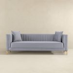 Angelina Sofa 91" (Light Grey Velvet) - Image 4