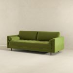 Anthony Pistachio Green Pillow Back Velvet Sofa - Image 4