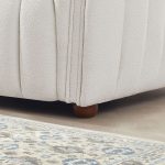 April Mid Century Modern Luxury Tight Back Beige Boucle Couch - Image 2