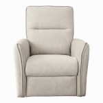 Asheville Cream Suede Recliner Chair - Image 5