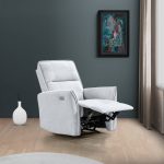 Asheville Grey Suede Recliner Chair - Image 3