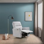 Asheville Grey Suede Recliner Chair - Image 5