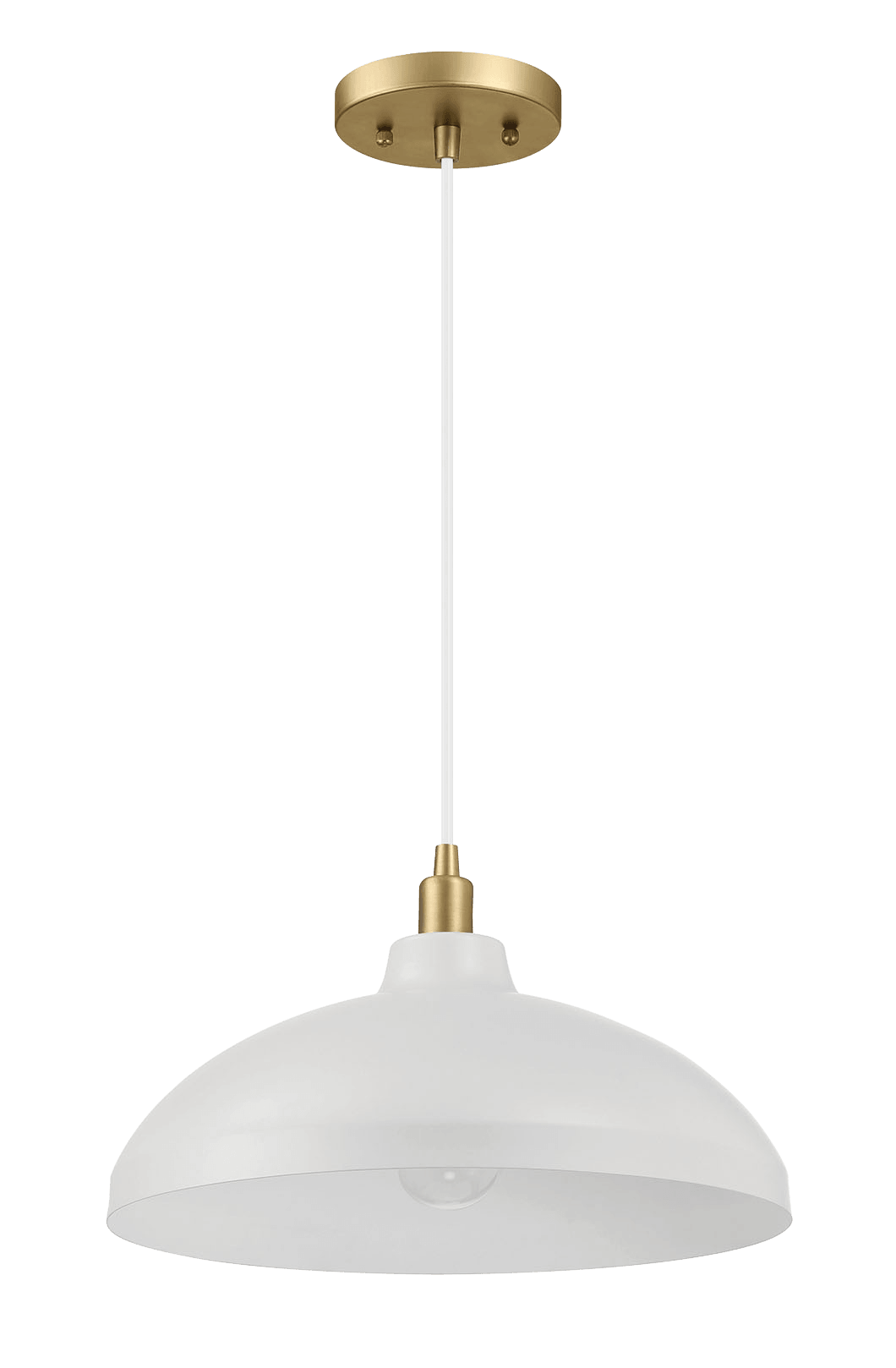 Astral Single Light White Pendant Lamp with Golder Brass Finish for Entrance Kitchen Island 14"D × 8"H Astral Single Light White Pendant Lamp with Golder Brass Finish for Entrance Kitchen Island 14"D × 8"H