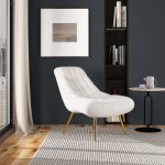 Aubrey French Boucle Lounge Chair - Image 2