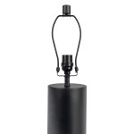 Aura Black Table Lamp with On/Off Switch Black Block Base - Image 4