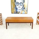 Austin Bench (Antique Tan Leather - w/o Lines) - Image 2