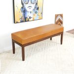 Austin Bench (Antique Tan Leather - w/o Lines) - Image 3