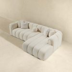 Beatrice Modern Tufted Ivory Boucle Right Sectional Sofa - Image 3