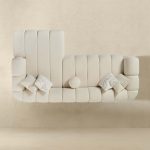 Beatrice Modern Tufted Ivory Boucle Right Sectional Sofa - Image 5