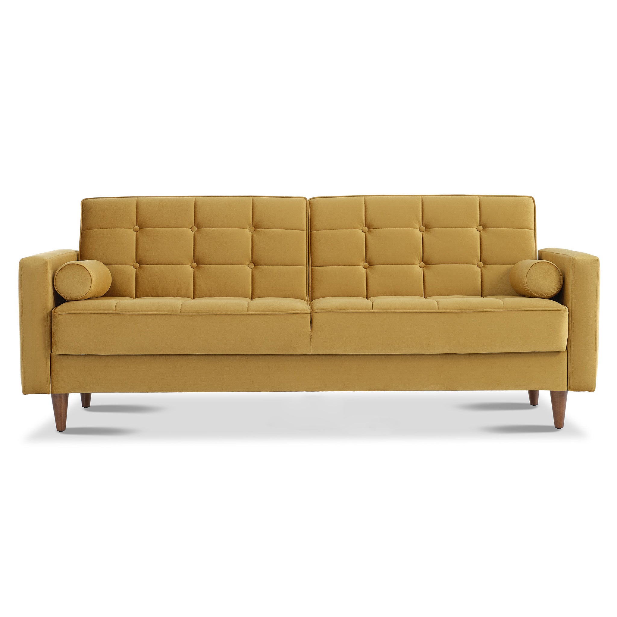 Benara Yellow Velvet Sleeper Sofa Benara Yellow Velvet Sleeper Sofa