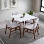 Benton Modern White Top Dining Table - Image 2