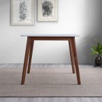 Benton Modern White Top Dining Table - Image 5