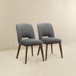 Blake Dark Grey Fabric Dining Chair (Set Of 2) - Image 5